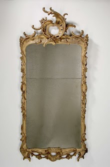 Spiegel met vergulde lijst