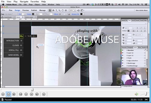 Adobe Muse Tips Sliding Menu AndiCang