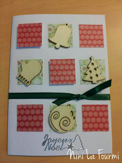 Nini La Fourmi: DIY Tuto Cartes scrappées de noël