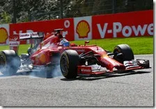 Fernando Alonso con la Ferrari