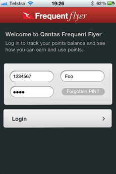Qantas iPhone app
