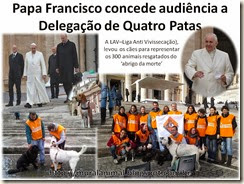 Papa Francisco concede audiência a Delegação de Quatro