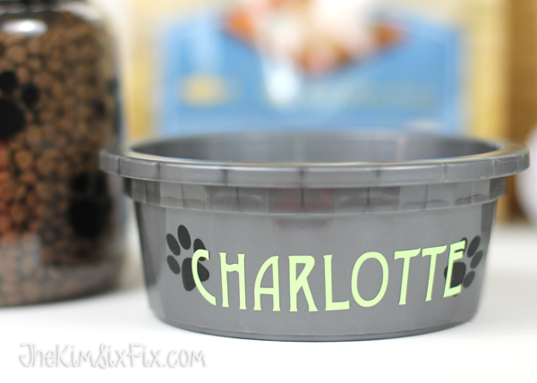 Personalized cat bowl