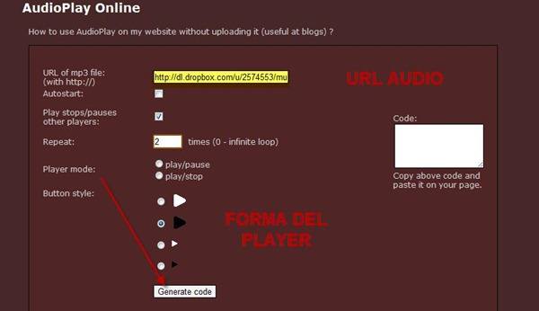 audioplay-configurazione-player