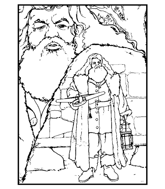 HARRY POTTER COLORING PAGES