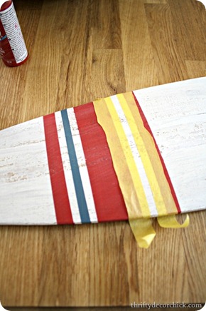 boat oar art stripes 
