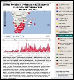 WHITES ATTACKED AND MURDERED SOUTHERN AFRICA JAN2010_JUL2011 FARMITRACKER COM