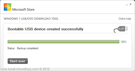 Create Bootable Windows 8 USB - Final Step - Completed