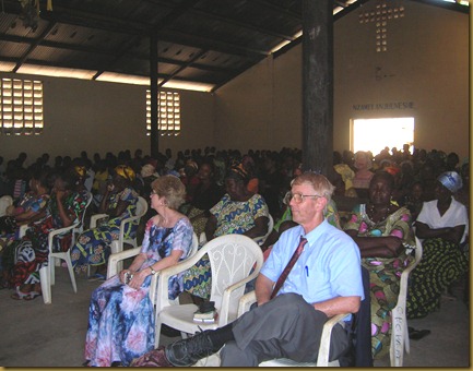 Jim and Sherri worshipped with us at the Kananga 1 parish