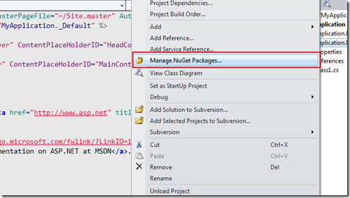 Manage Nuget Pakcage with multiple project