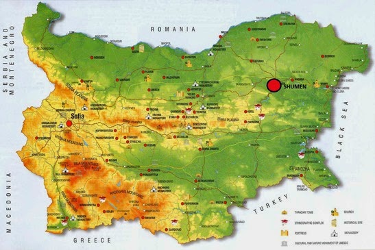 Bulgaria-culture-history-Map SHUMEN