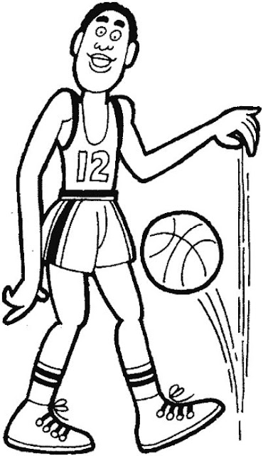 COLOREAR DIBUJOS DE BALONCESTO
