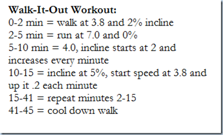 walk it out workout