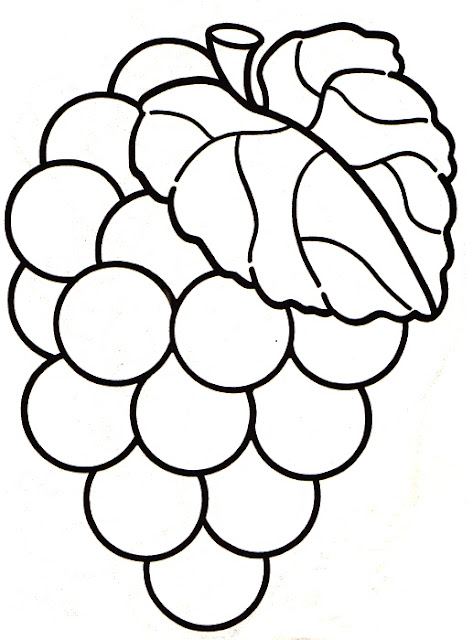 Colorear Dibujos De Racimos De Uva