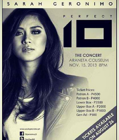Sarah Geronimo - Perfect 10: The Concert
