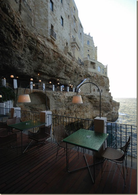 Restaurant de l'hôtel Grotta Palazzese