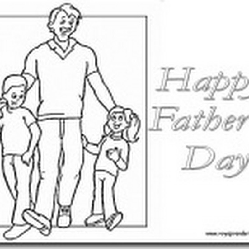 Imágenes para colorear día del padre en inglés