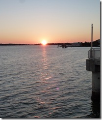 Sunset from the public pier in Cedar Key FL