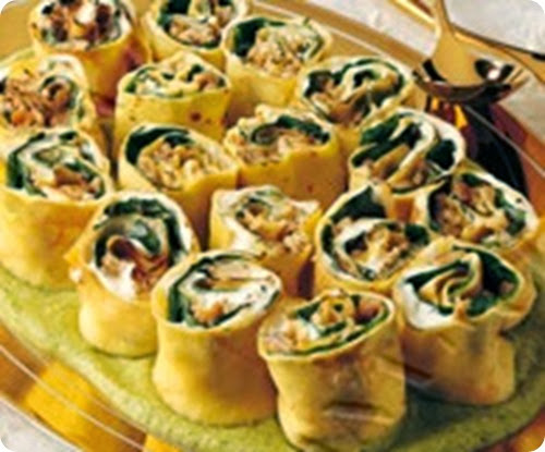 Tronchetti farciti in crema di zucchine Tronchetti farciti in crema di zucchine