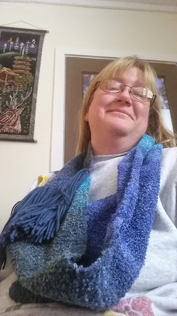 New style? Fringe in a forever scarf! (Photo by Trisha Field)