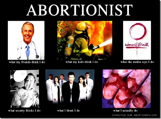 Abortionist as waring to baby-killers