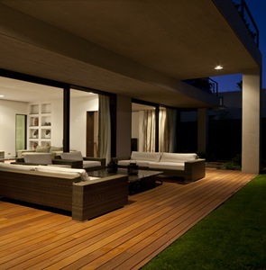 muebles terraza casa moderna