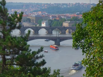 vista desde el parque Letná, Praga