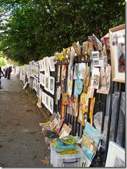 Dublín. Pintores vendiendo sus cuadros en el borde de St Stephen's Green - P5091067