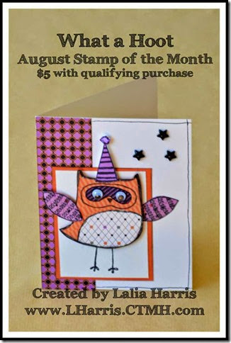 What A Hoot Stamp of the Month with CTMH Scaredy Cat #Paper piecing #CTMH Thistle Ink