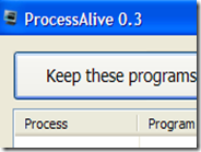 Riavviare in automatico i programmi chiusi per errore o per crash con ProcessAlive
