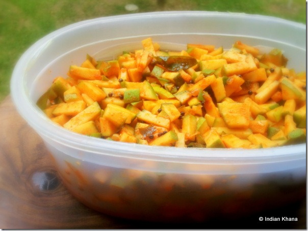 Easy Instant Mango Pickle South Indian Style Recipe