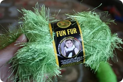 green fun fur
