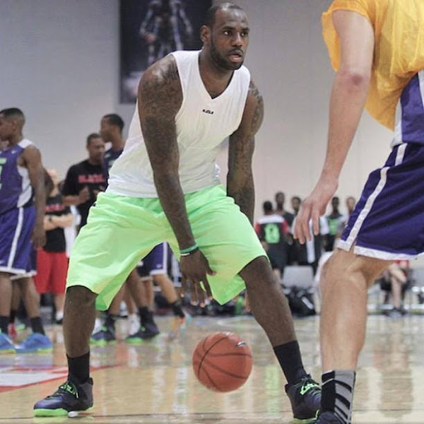 lebron soldier 7 purple and green