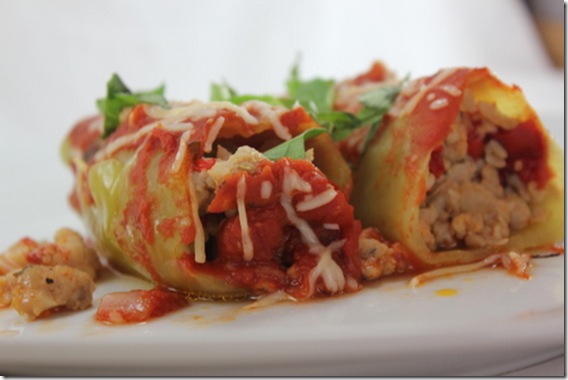 Confessions of a Former Couch Potato: Stuffed Banana Peppers