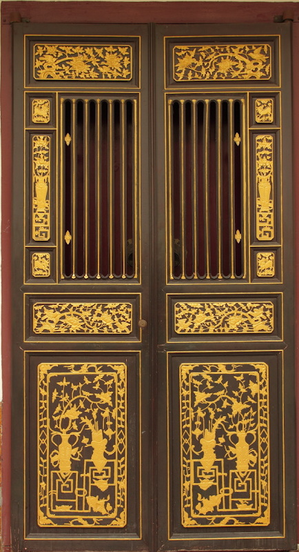 An Ornate Door in Penang's Georgetown, Malaysia