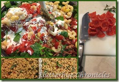 BLT Macaroni Salad Collage