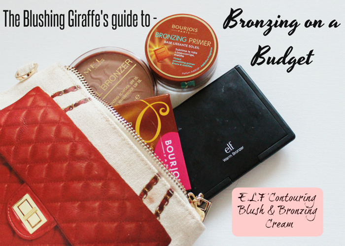bronzing on a budget e.l.f contouring blush and bronzing cream review and swatch