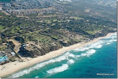 Ashkelon tell aerial from northwest, tb121704841