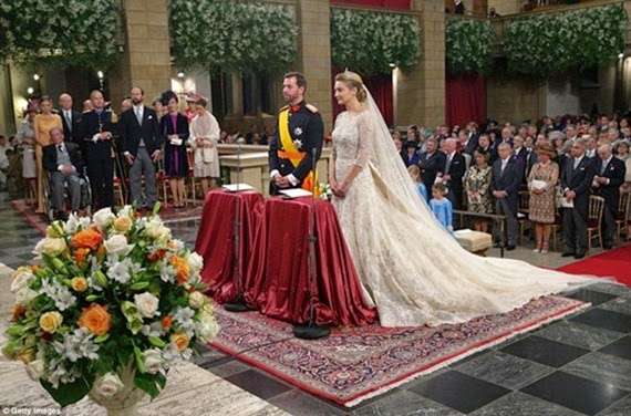 El matrimonio tuvo lugar en la catedral de Notre Dame del Ducado de Luxemburgo. El civil se celebró ayer.