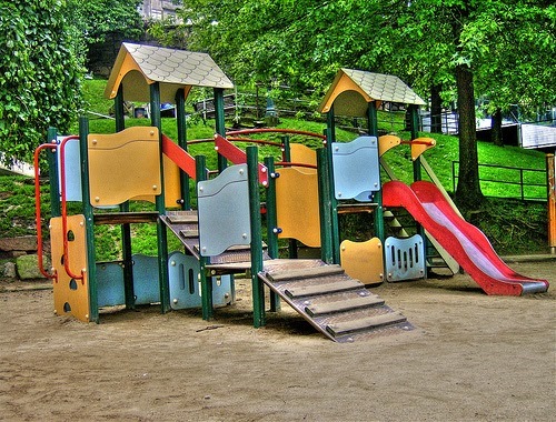 Cambios de color con Photoshop - Imagen original parque infantil