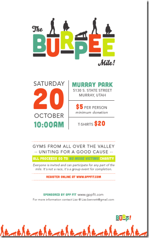 burpee mile poster