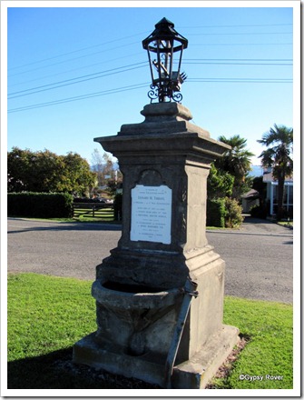 This double sided memorial is to a soldier in the Boer War and the Accession of King Edward VII