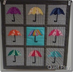 Umbrella mini quilt