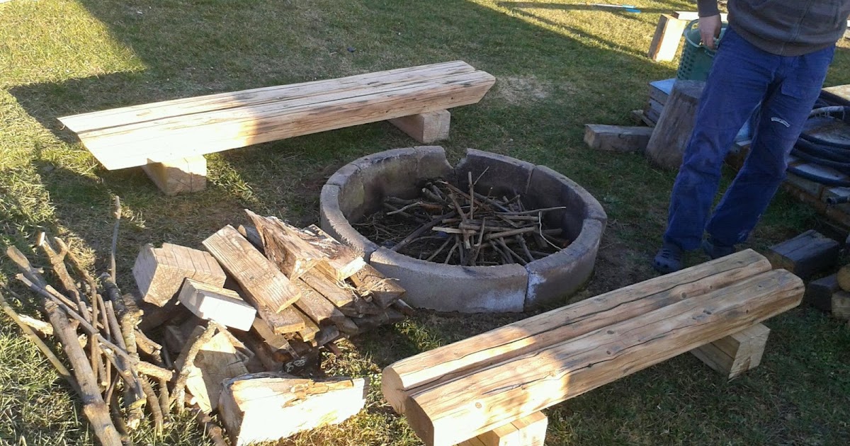 Nové lavice k ohni - Tvoření domova