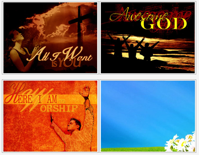 Imagens de fundo (backgrounds cristãos) do christiancollages.com