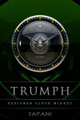 Trumph Designer Clock Widget