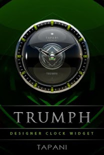 Trumph Designer Clock Widget - náhled