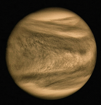 imagem de Vênus no ultravioleta