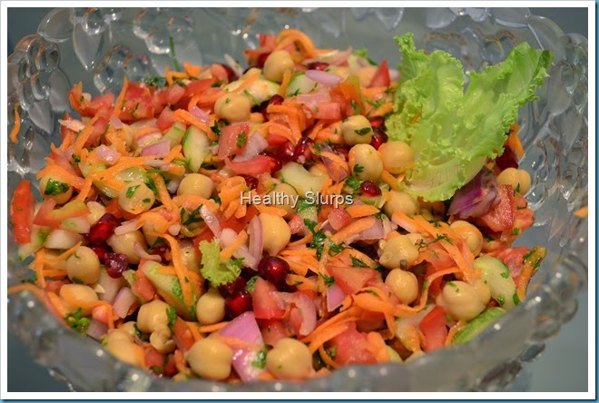 Luscious colourful salad