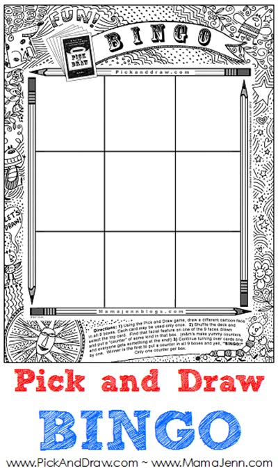 Pick and Draw BINGO {The New Updated Version}